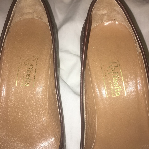 Rafaela Brown Leather Heels Size 36 - Picture 4 of 8